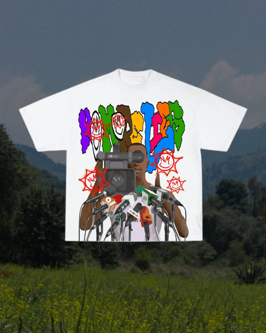 CJ TYPESHI" NML OVERSIZE WHITE TEE