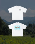 FISHING CLUB" NML OVERSIZE WHITE TEE