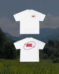 REDGRAFICLOGO" NML OVERSIZE WHITE TEE