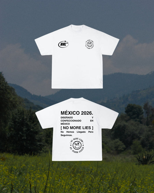 MEXICO2026" NML OVERSIZE WHITE TEE
