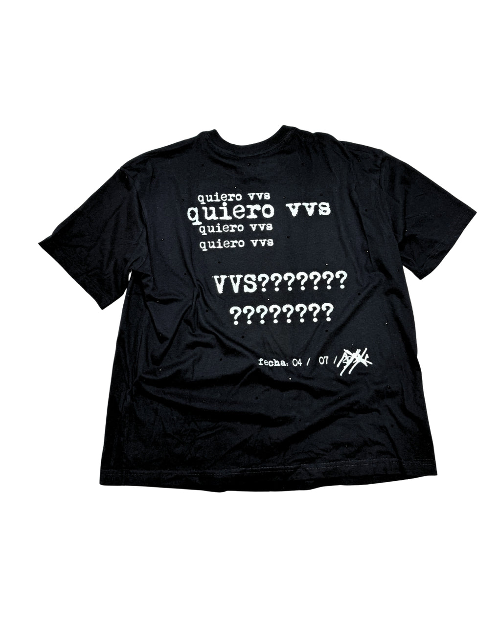 Playera con pedrería KIERO VVS "