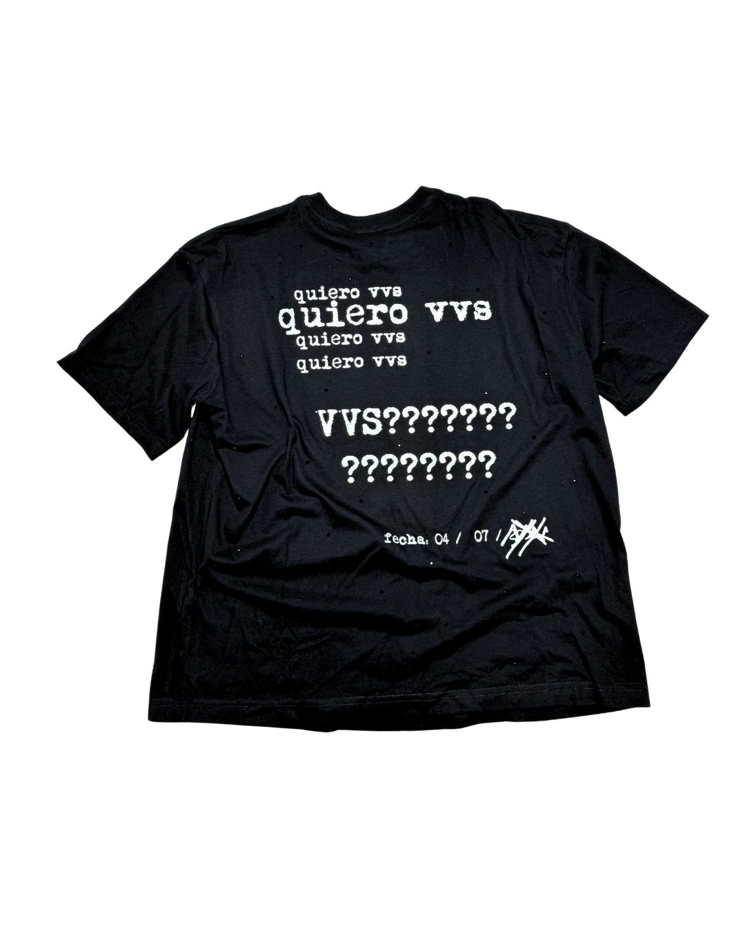 Playera con pedrería KIERO VVS "