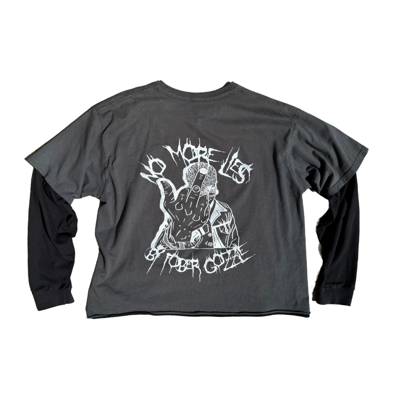 [ RUDE BACK ] NO MORE LIES LONG SLEEVE T-SHIRT