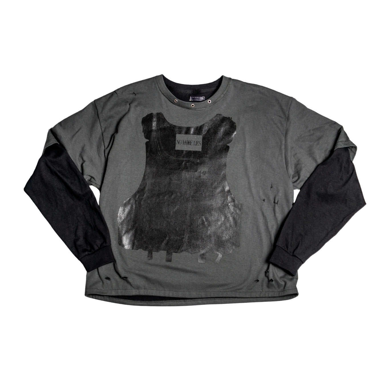 [ NML ARMY ] NO MORE LIES LONG SLEEVE T-SHIRT LADO B