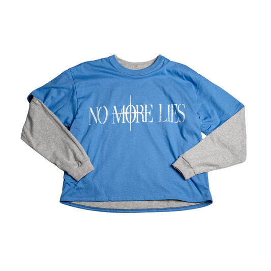 [ NML BLUE ] NO MORE LIES LONG SLEEVE T-SHIRT