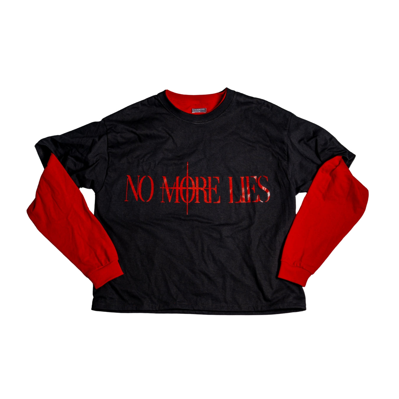 [ HELLBOY ] NO MORE LIES LONG SLEEVE T-SHIRT BRED