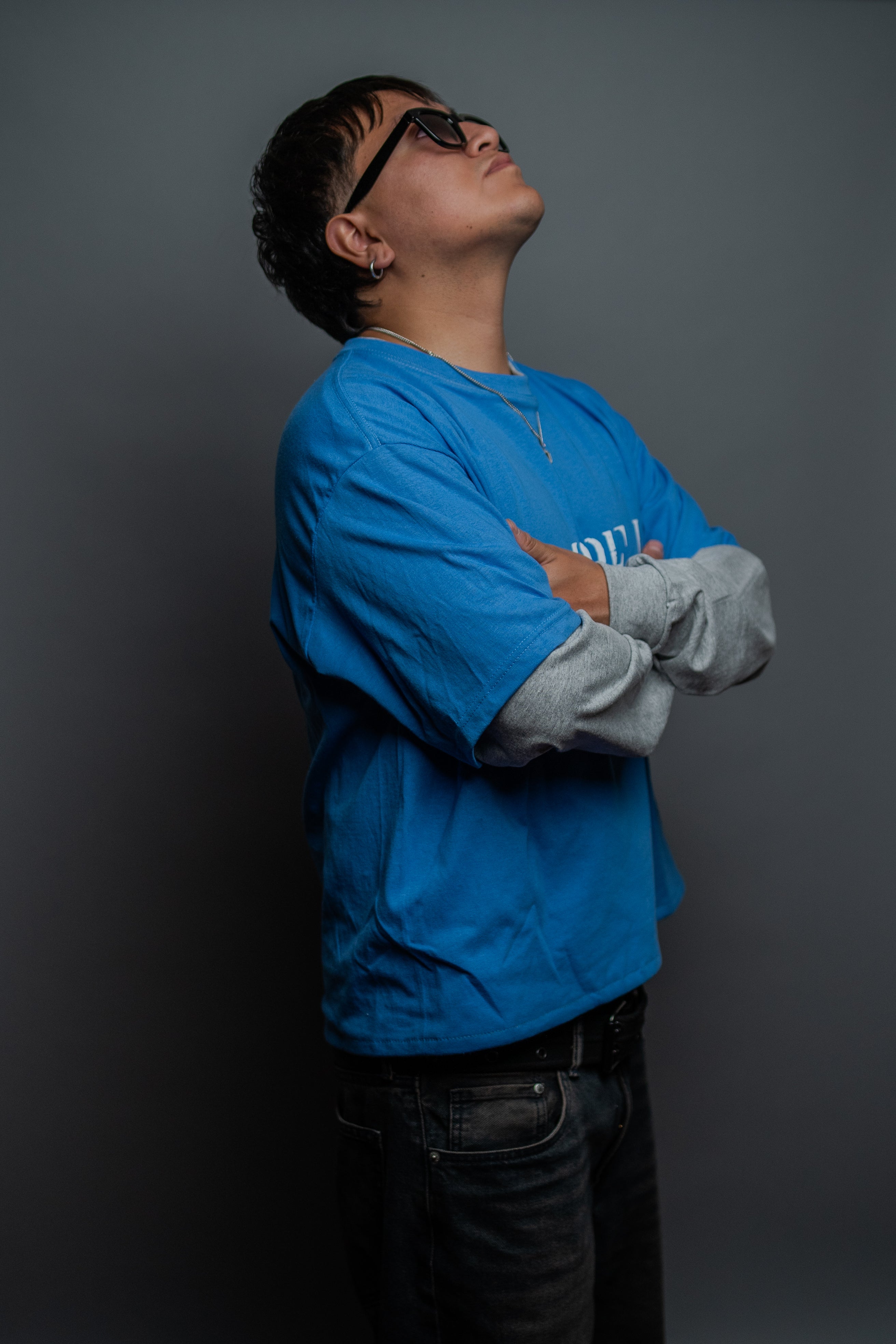 NML BLUE " Playera Manga Larga