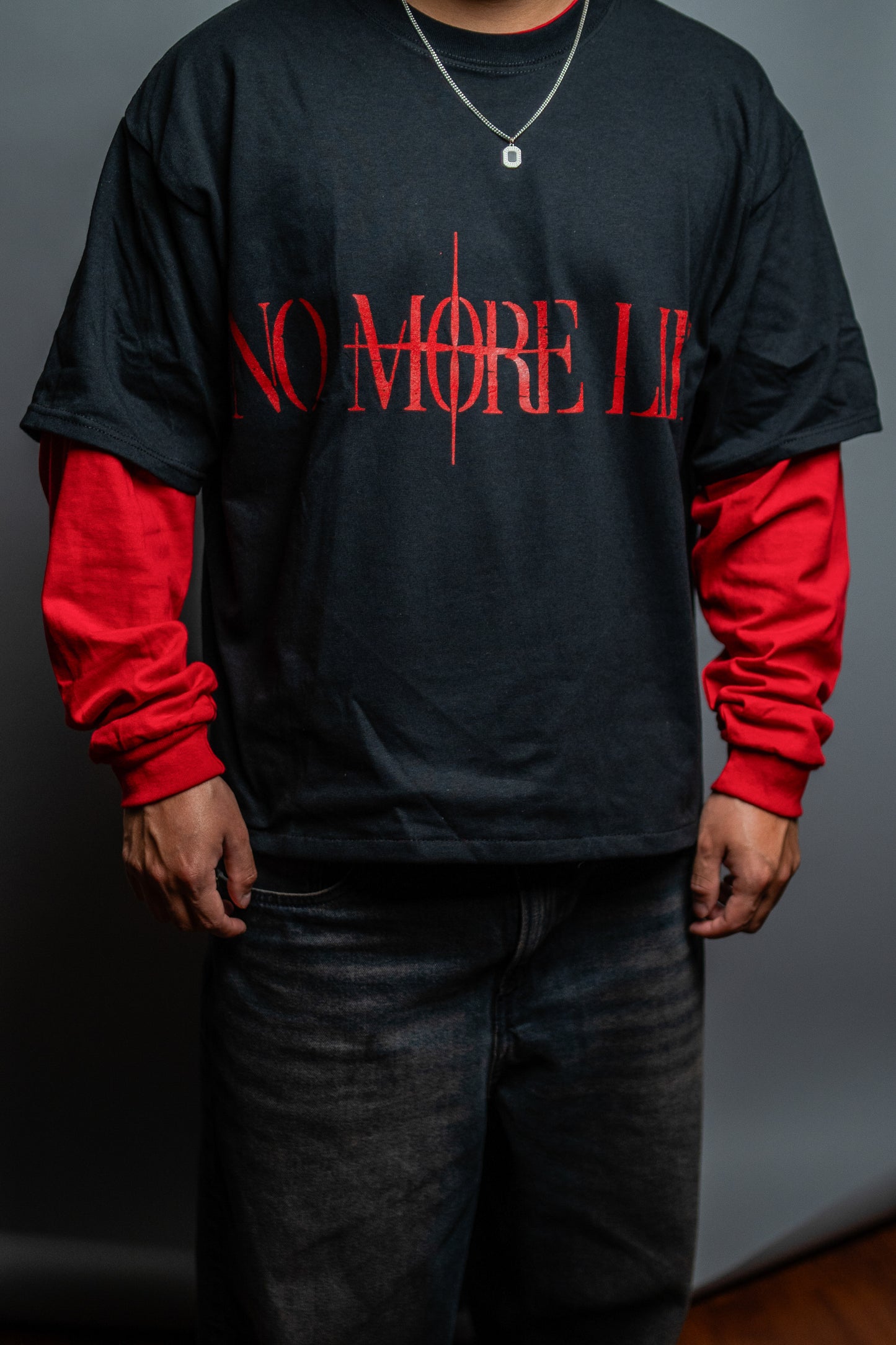 [ HELLBOY ] NO MORE LIES LONG SLEEVE T-SHIRT BRED