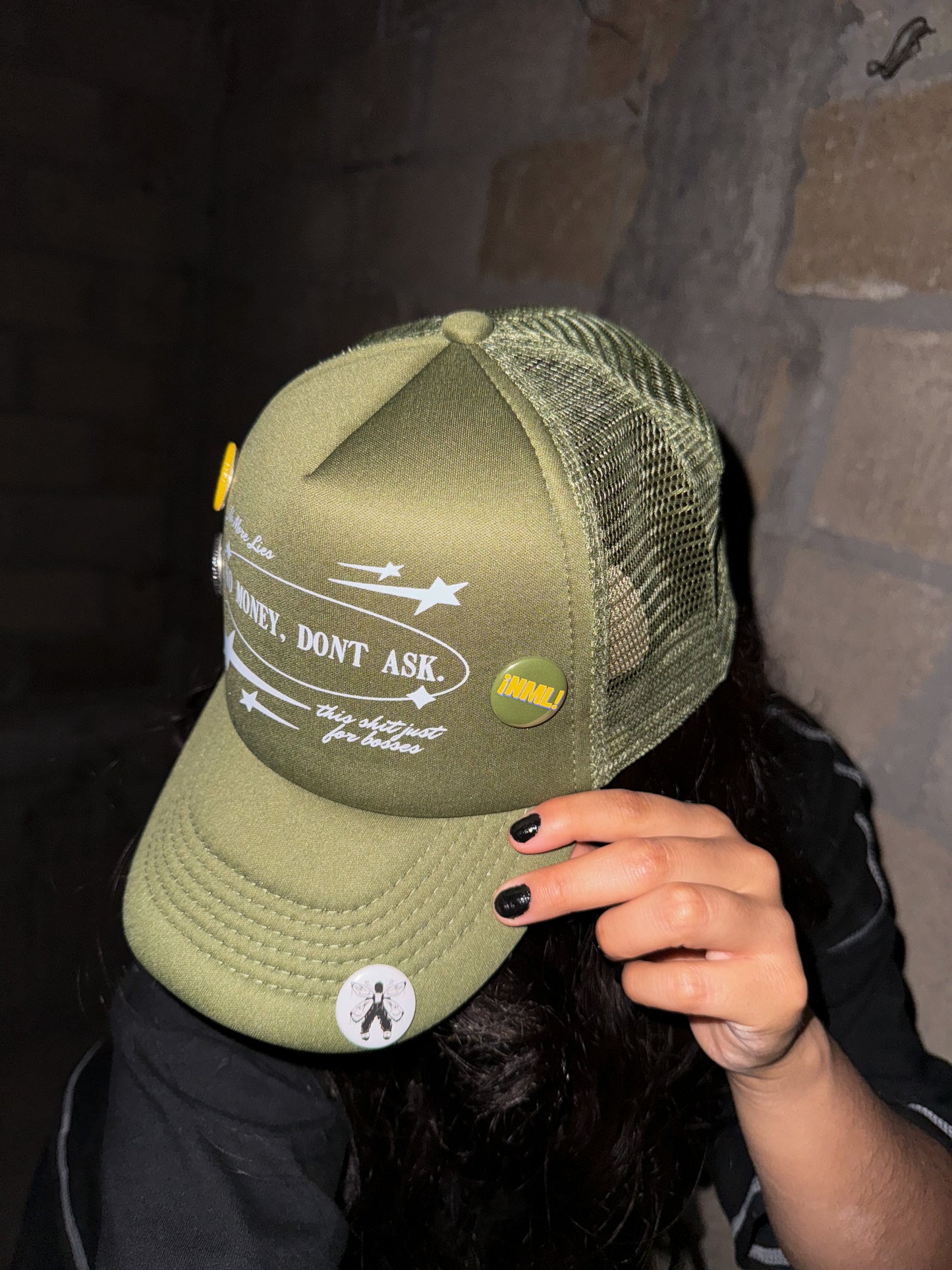 [ NO MONEY DONT ASK ] NO MORE LIES TRUCKER HAT