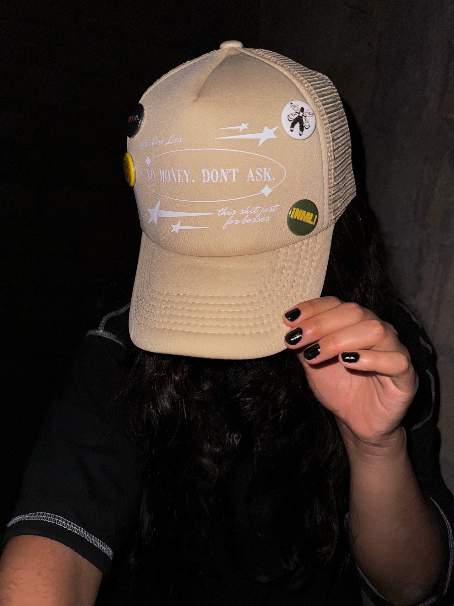 [ NO MONEY DONT ASK ] NO MORE LIES TRUCKER HAT