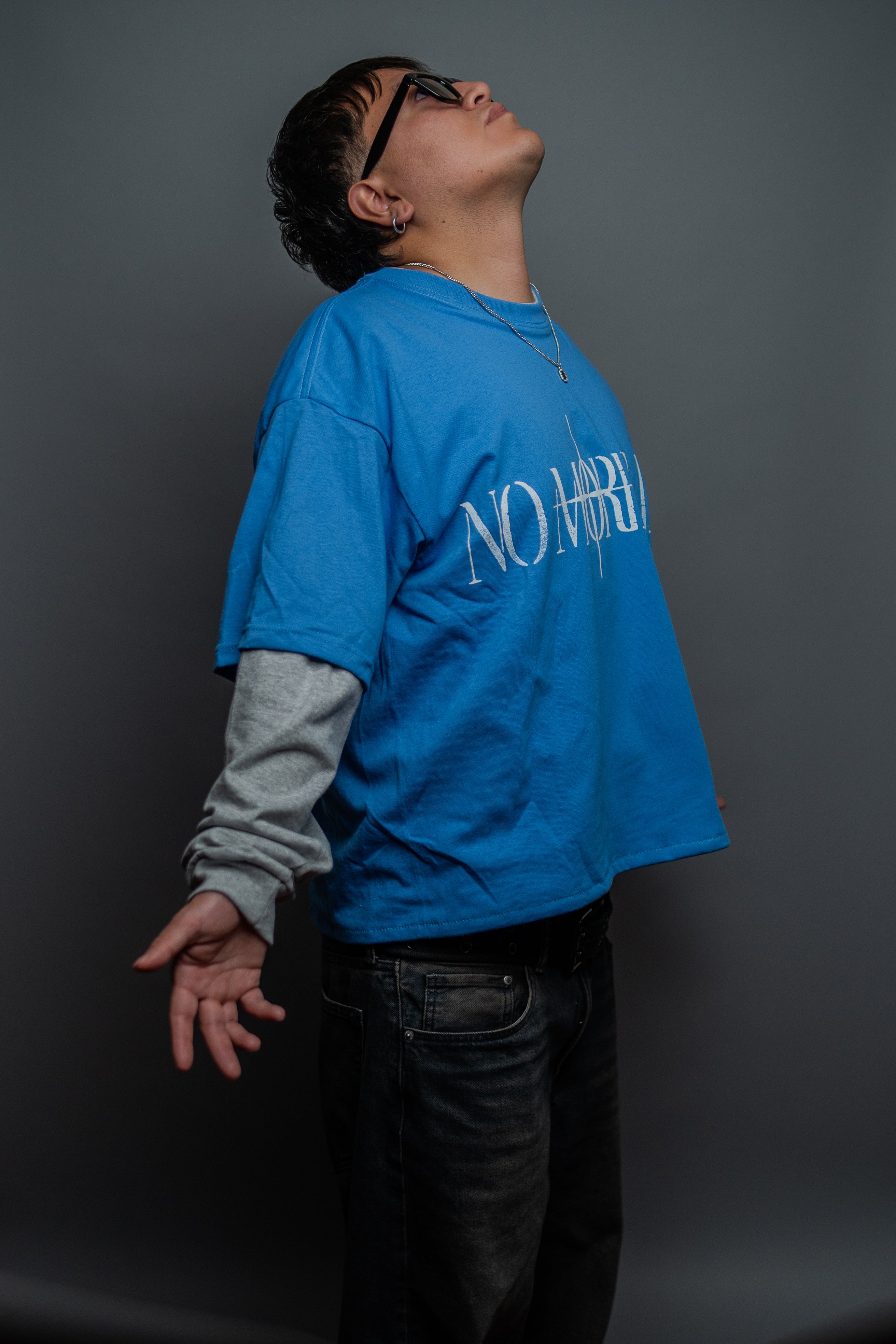 NML BLUE " Playera Manga Larga