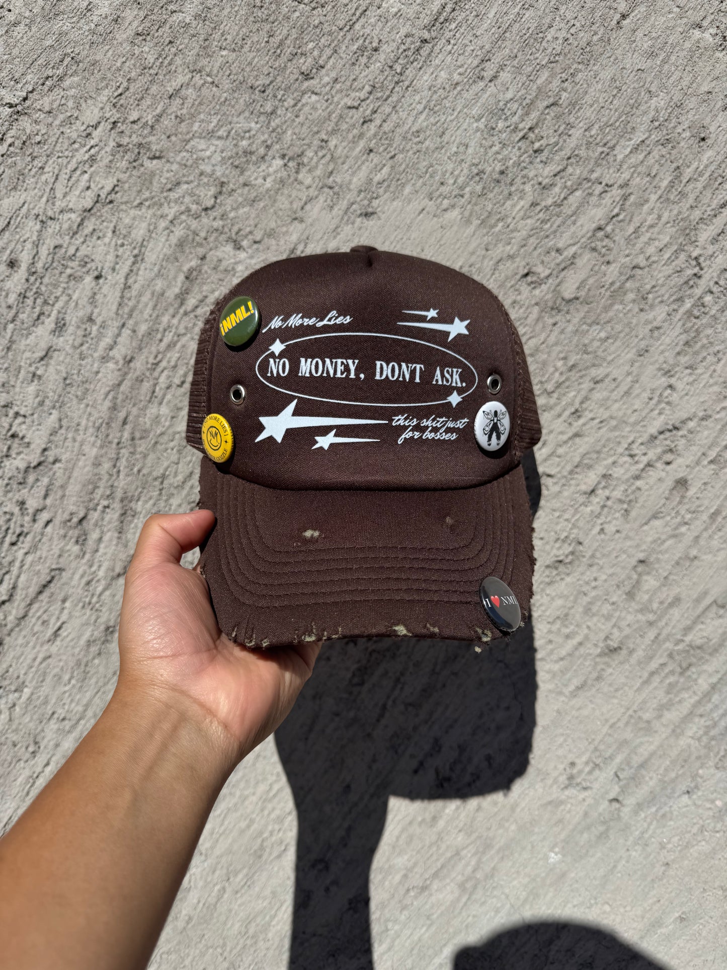 1/1 [ NO MONEY DONT ASK ] NO MORE LIES TRUCKER HAT