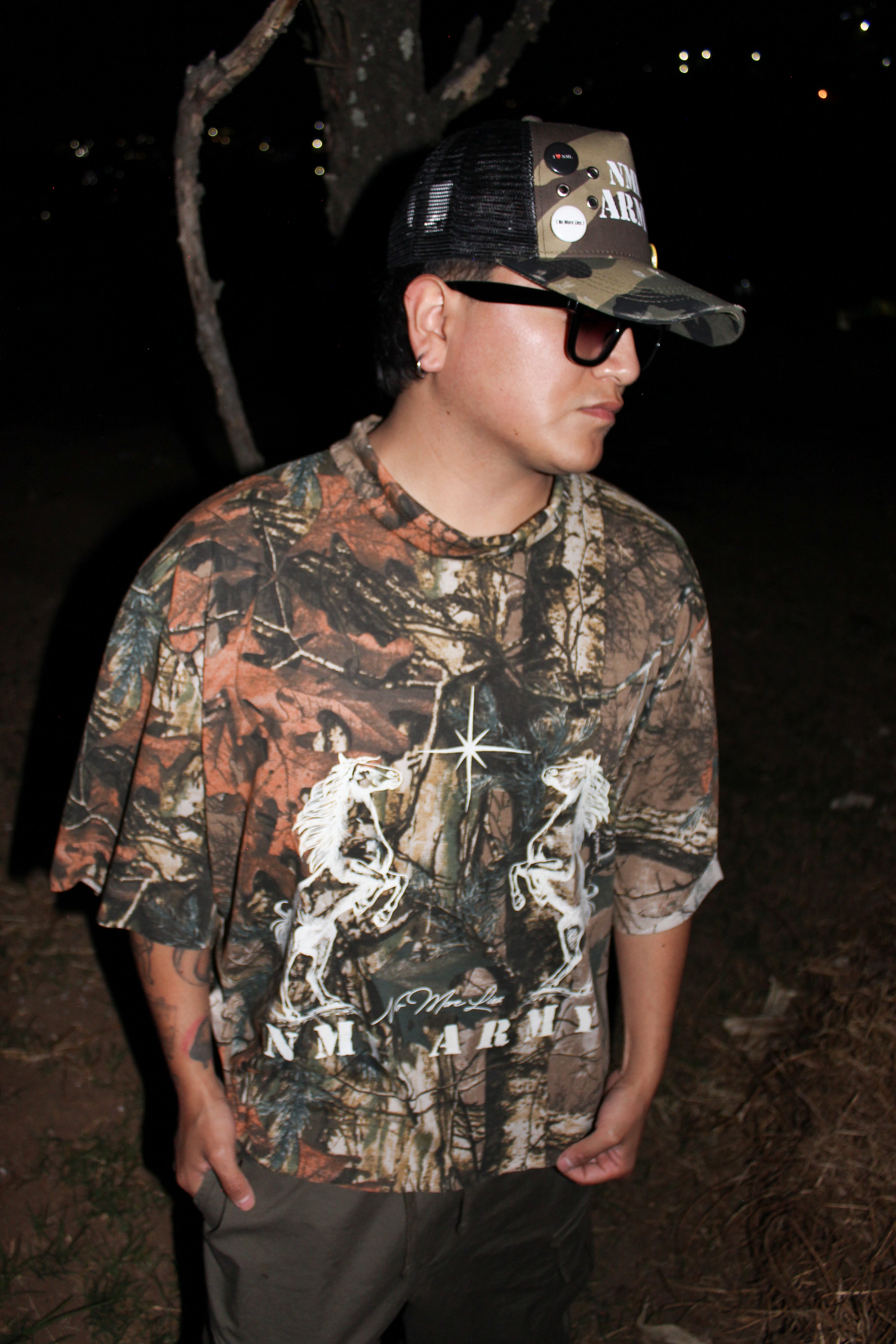 [ NML ARMY ] Playera Boxy Oversize Camuflaje
