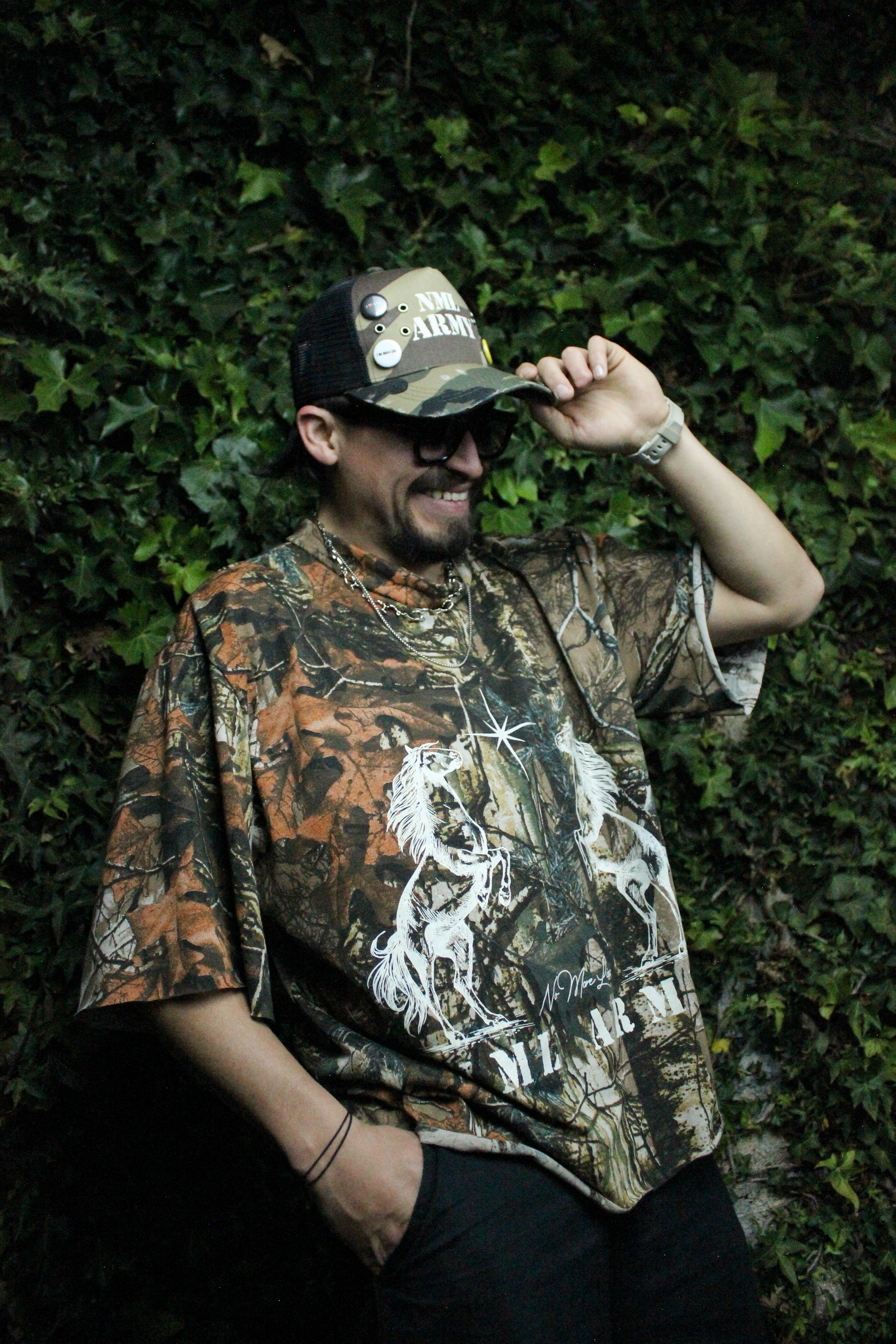 [ NML ARMY ] Playera Boxy Oversize Camuflaje